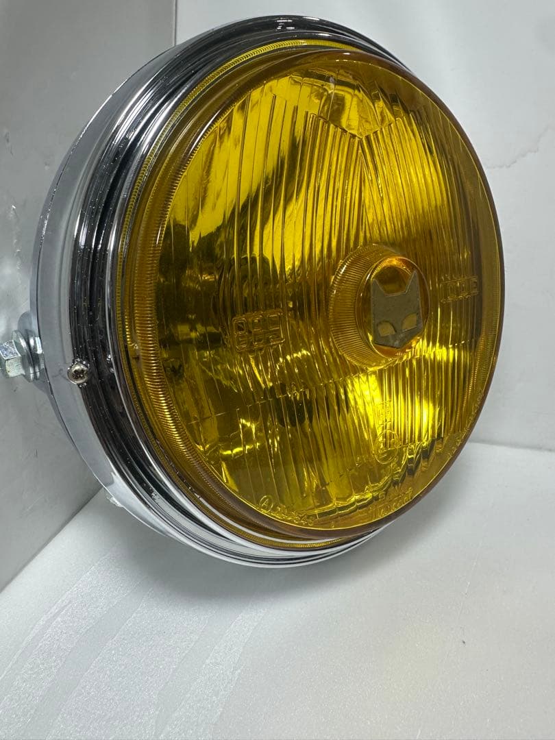 当時物マーシャル889レンズ付きヘッドライトASSYS.E.V. MARCHAL MARCHAL（マーシャル） ヘッドランプ 889 イエローレンズ ユニット