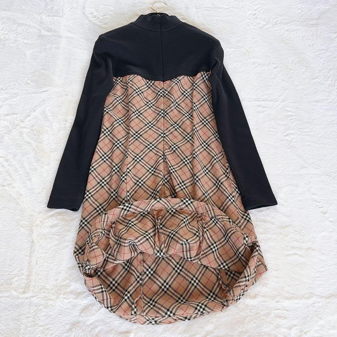 バーバリーズブルーレーベル】アシメタートル ドッキングワンピース