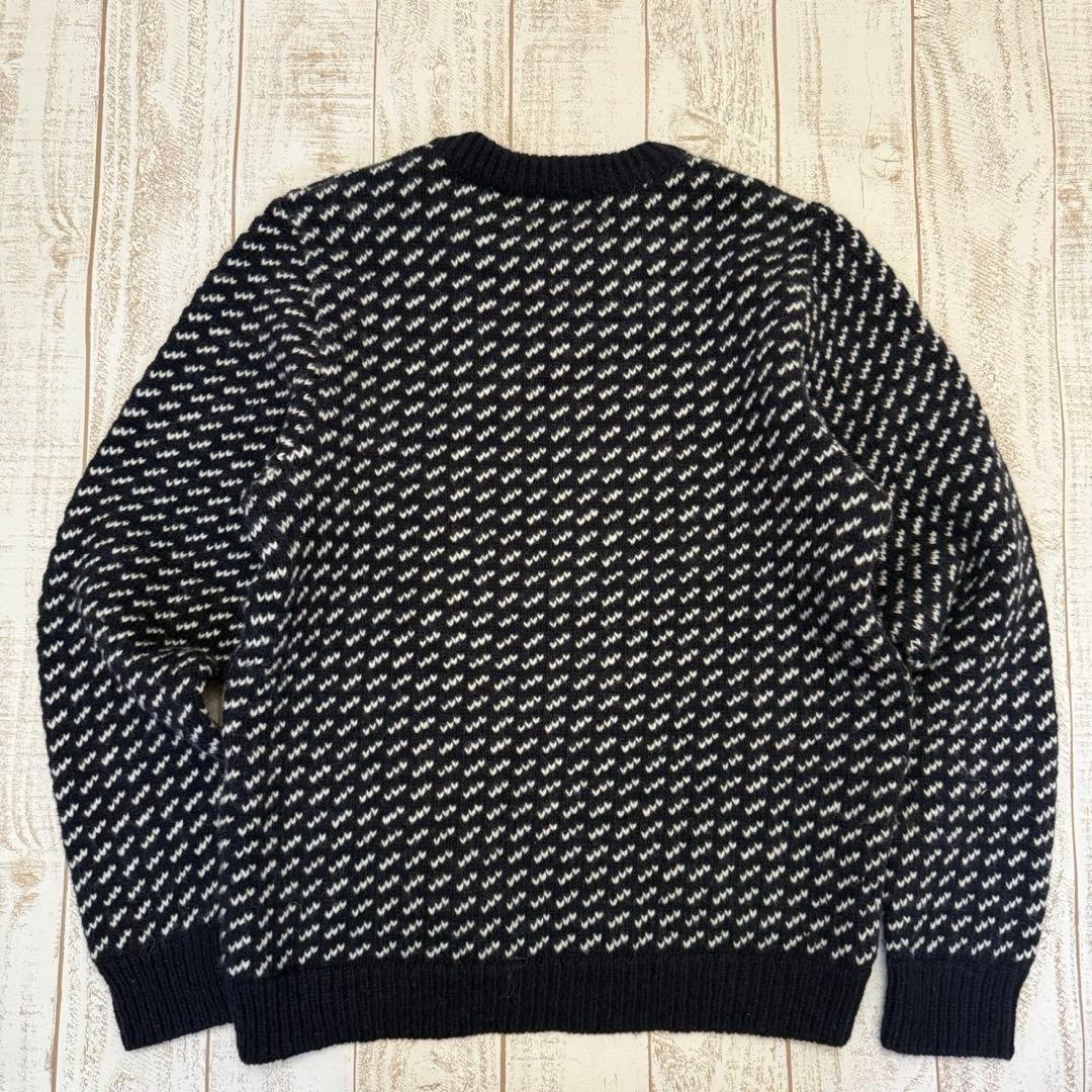 ノルウェー製【L.L.Bean 】ローゲージクルーネックセーター　バーズアイ