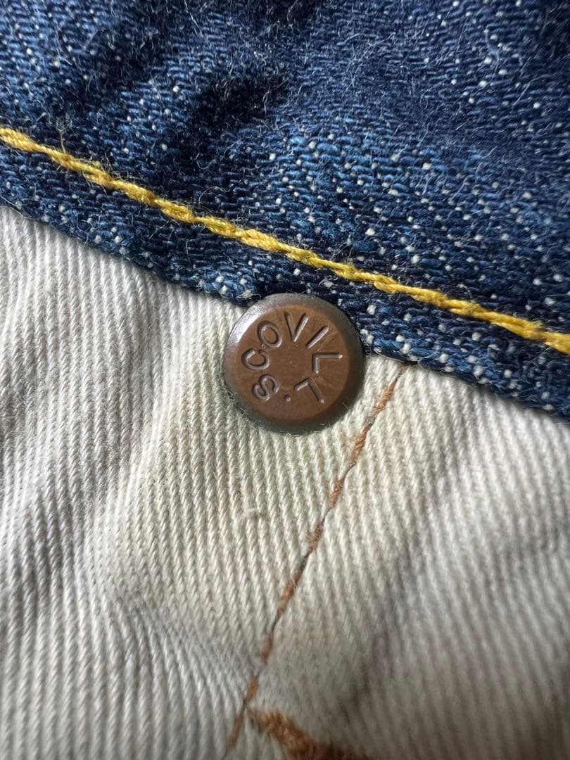 EVISU No.2 2501xx 30×35 水牛パッチ アーキュエイト 赤耳