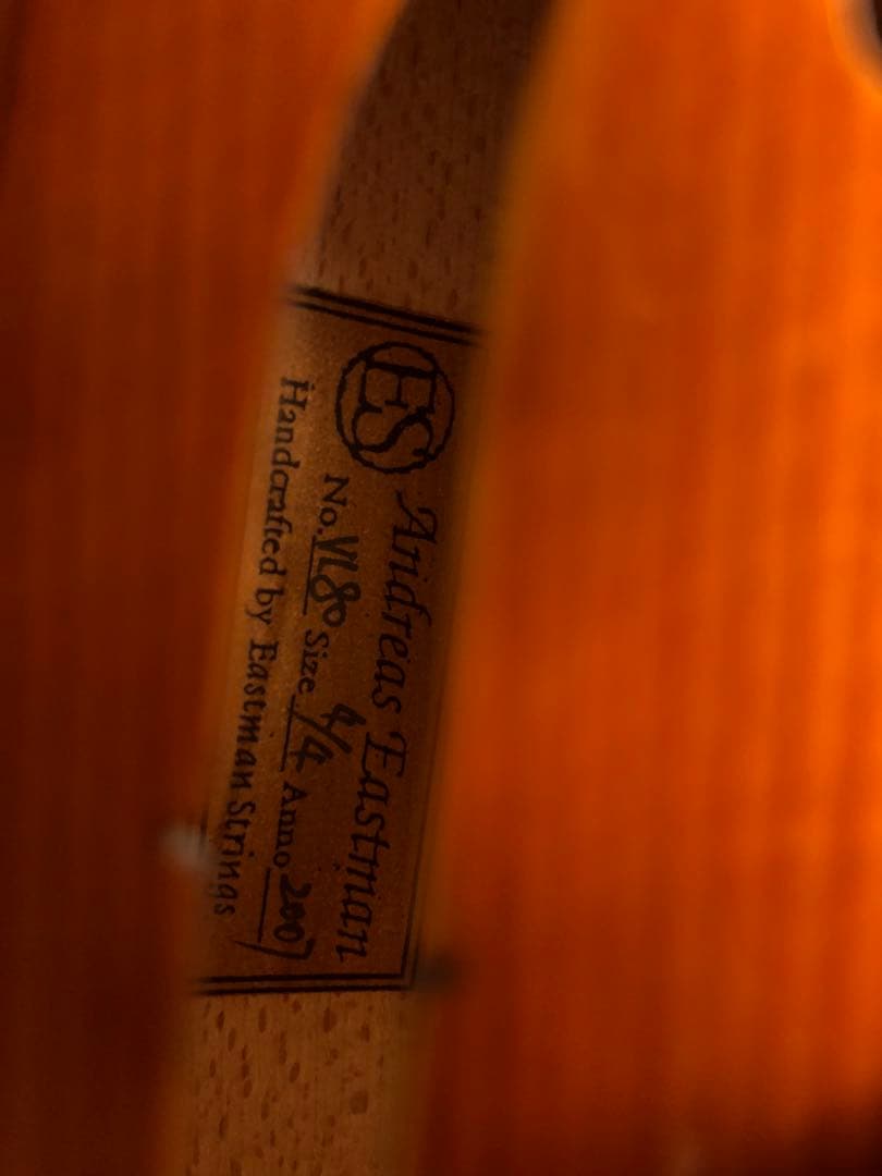 駒&魂柱調整済.更新有②】Eastmanバイオリン VL80 4/4 2007