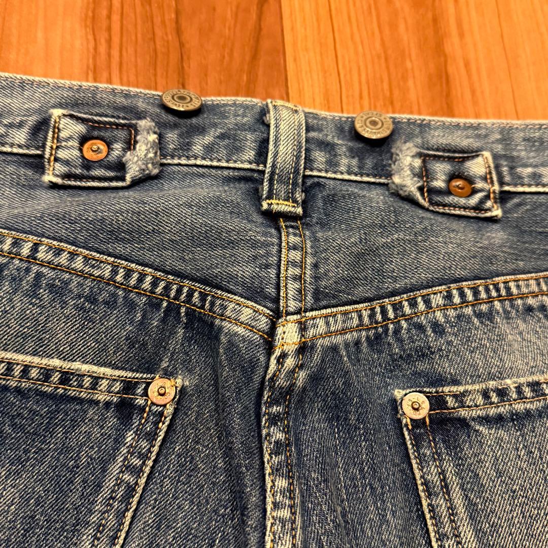 フルリペア LEVI'S 501XX LVC1933 W32鬼ヒゲ ハチノス Levi's vintage