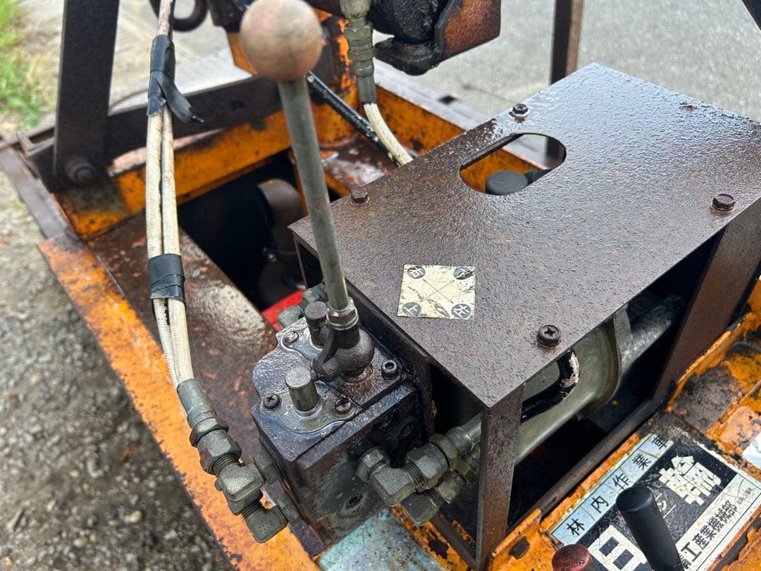 宮崎 日輪 林内車 ウインチ ディーゼル 10馬力 集材機 木材運搬車 動画あり