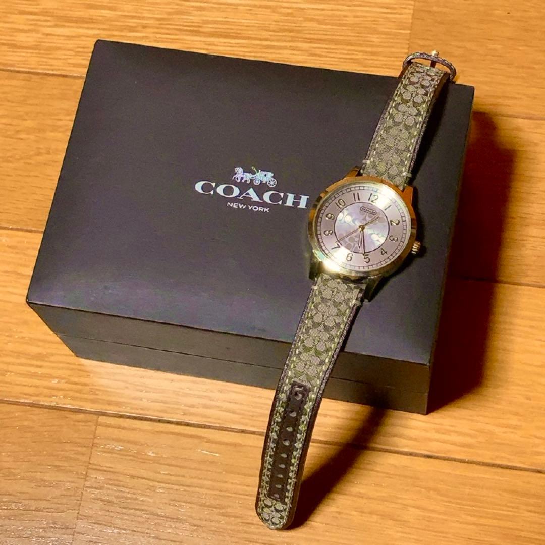 極美品 COACH 腕時計 箱付き シグネチャー COACH（コーチ） ポイント最大6倍 14501621 海外モデル NEW CLASSIC