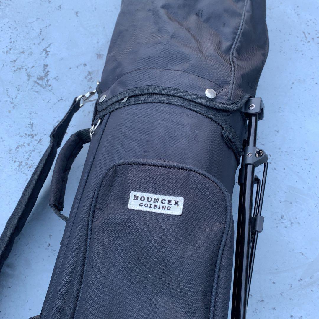 中古BOUNCER GOLFING ゴルフバッグ クラブケース 黒 練習用などに
