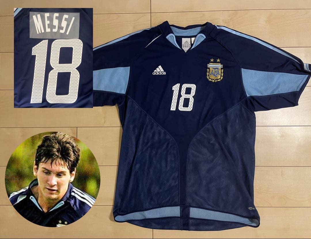 正規品】激レア！ アルゼンチン代表 2022 アウェイ メッシ ユニフォーム