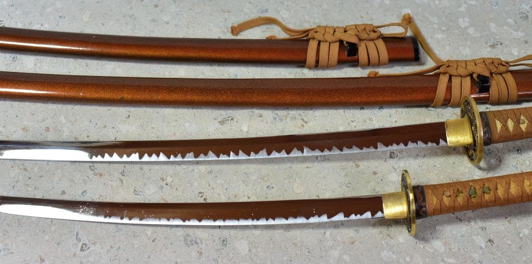 模造刀2振り 日本刀 武闘家 侍 玩具工芸