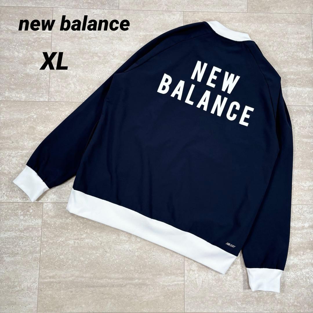 ニューバランス ジャケット　ブルゾン　ネイビー XLサイズ　フルジップ New Balance（ニューバランス） ブルゾン アウター ファッション