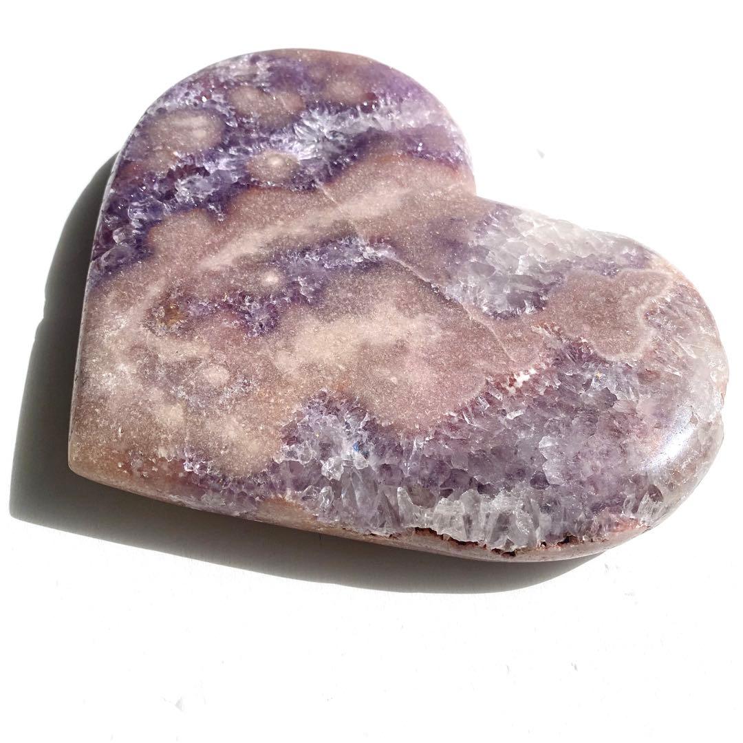 ★★★破格 最終特価【 特大 ピンクアメジスト 原石 ハート 1.54kg