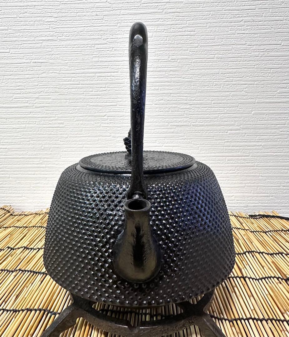 未使用品 南部岩鋳四代目清末作 真作保証 18型九重