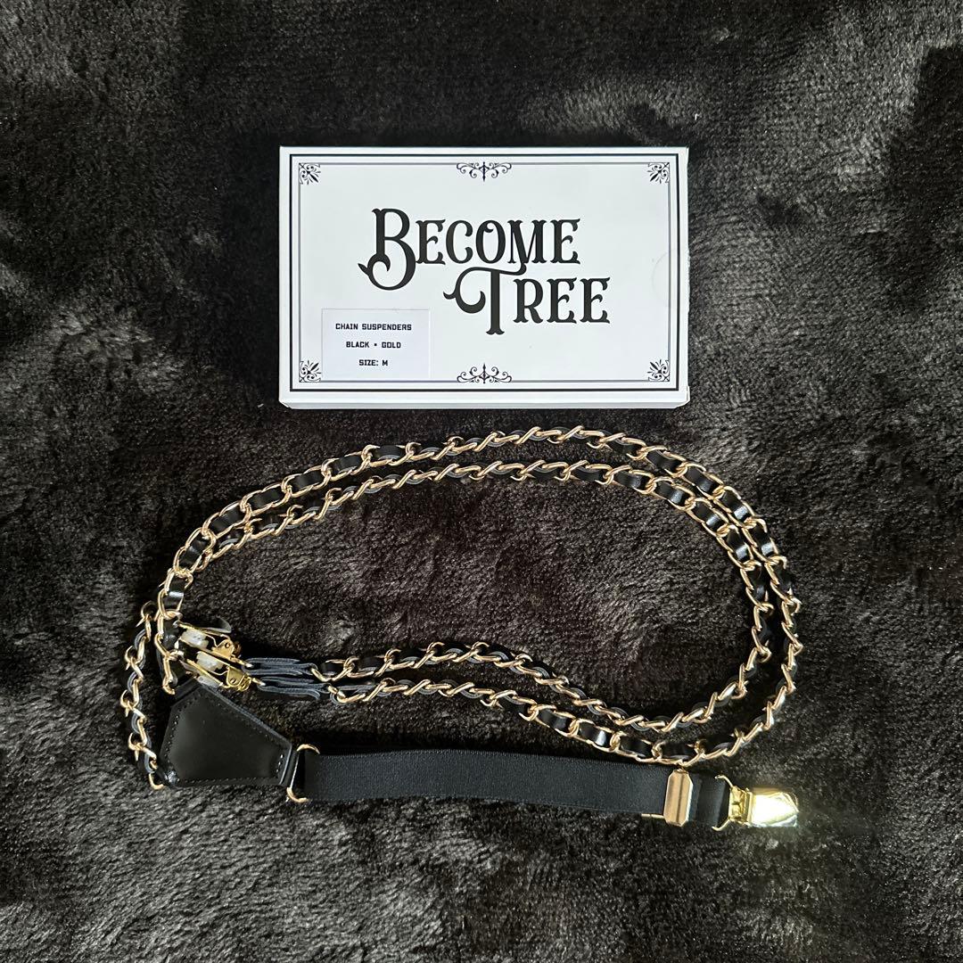 TAKUYA∞着用BECOME TREE ブラック×ゴールドサスペンダー