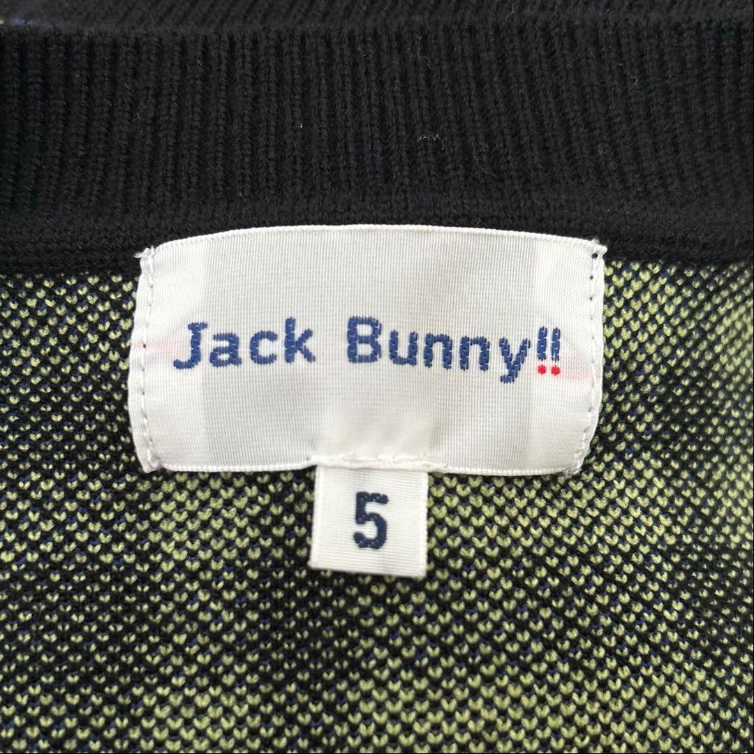 Jack Bunny!! HOT FEEL 3色Wジャガード クルーネックニット