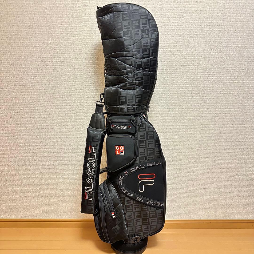 美品✨FILA GOLF✨キャディバッグ✨ネームプレート付 - ゴルフバッグ