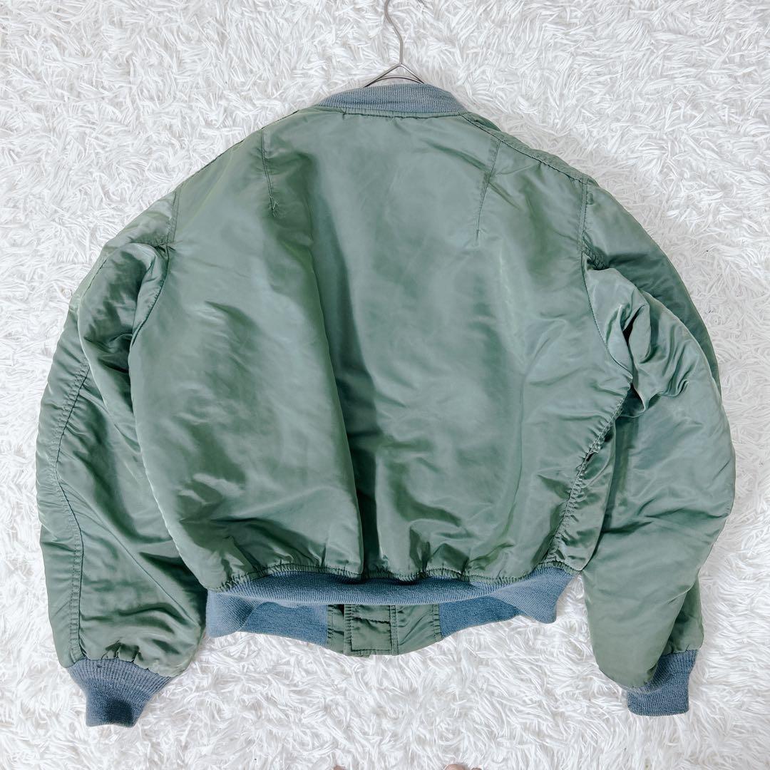ALPHA USA製 VINTAGE MA-1 復刻 L相当 アルファ カーキ