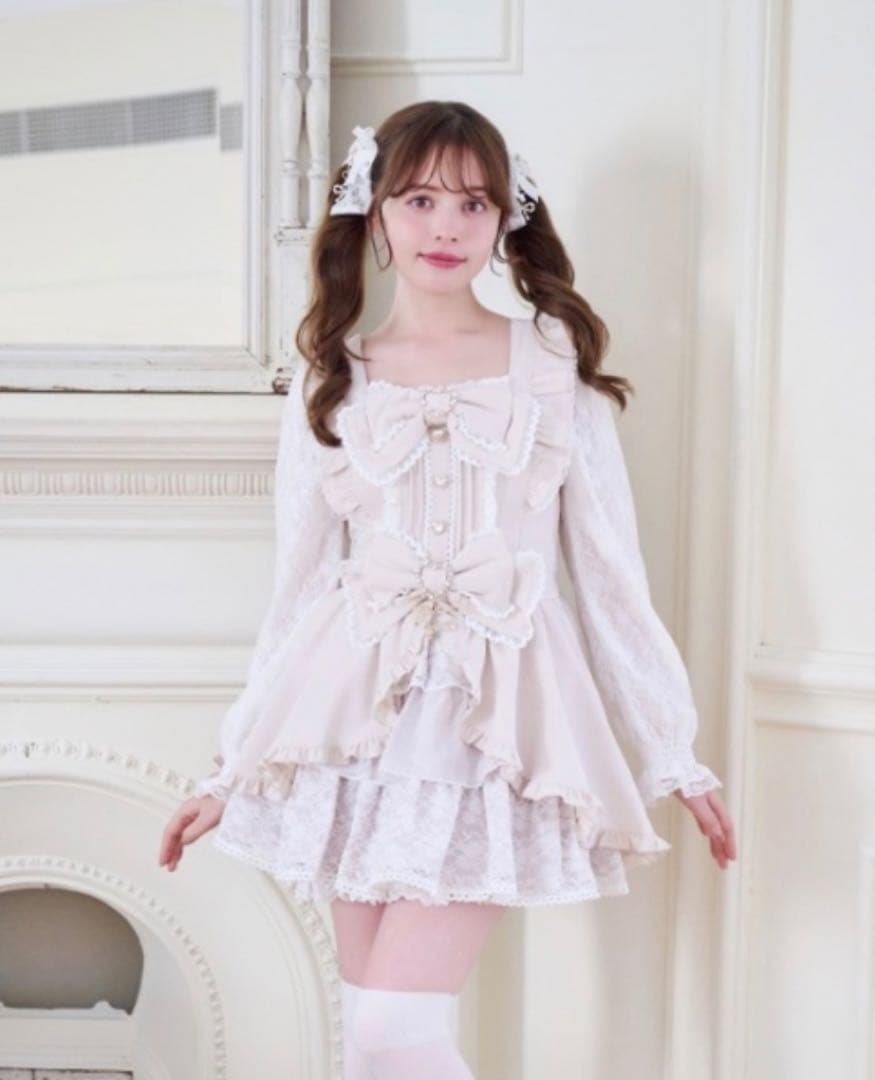 「完売品」 LIZLISA フロントカシュクールBIGリボンセットアップ ピンク 2026年最新】リズリサフロントカシュクールBIGリボンセットアップの
