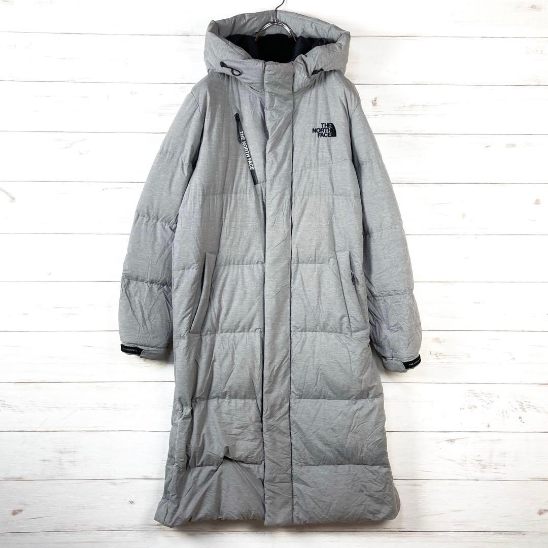 《人気》ザノースフェイス　thenorthface ロングダウンコート グレー