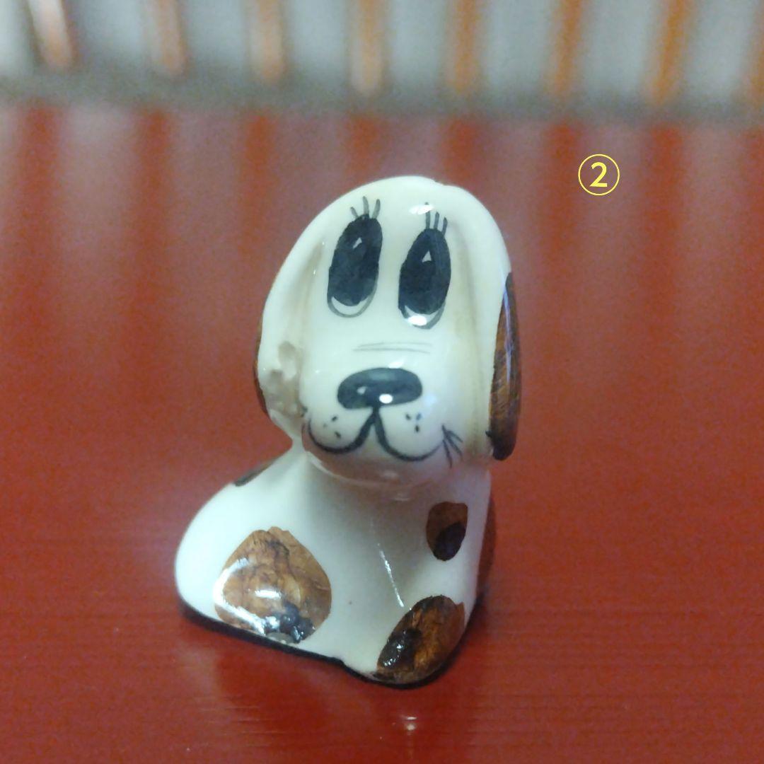 フィリップローレストンの動物フィギュア、ビンテージ作品、犬2匹