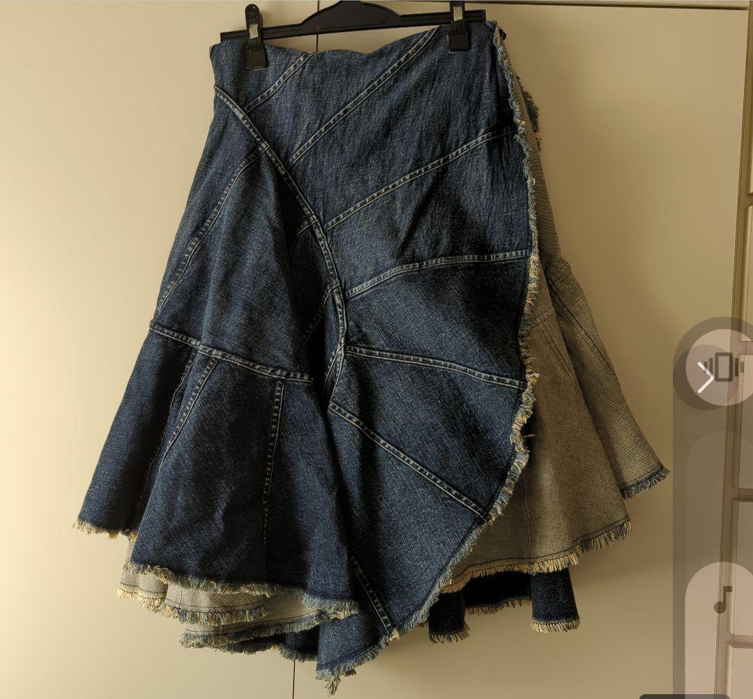 美品 ジュンヤワタナベコムデギャルソンデニムスカート - メルカリ