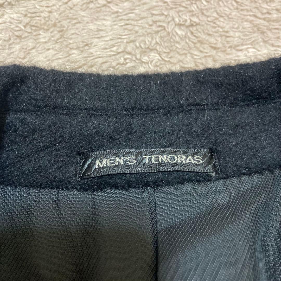 美品メンズティノラス アンゴラ65％ ダブル ロングコート マキシ 日本