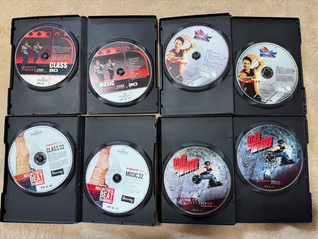 ラディカルフィットネス ファイドゥ FIGHT DO №30〜33 CD&DVDサ*ヤ様