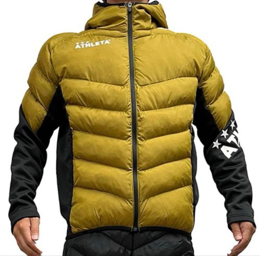 ダウンMサイズ　アスレタ 中綿　ATHLETA フード付きダウンジャケット ATHLETA（アスレタ） 中綿 ハーフ コート 18014 : SALFUKUフットサル