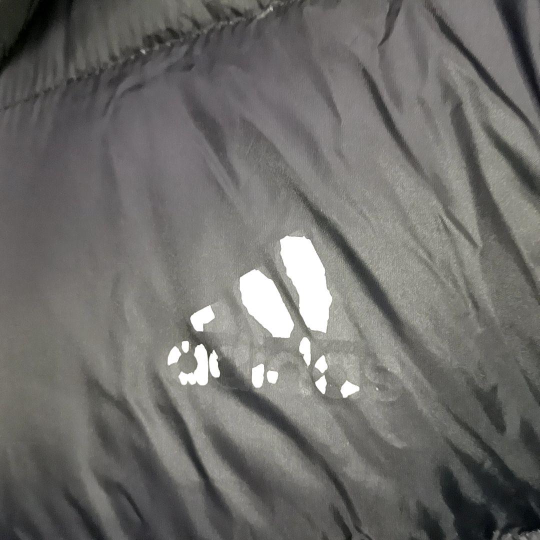 ダウン80%☆XL】adidas アディダス ダウン ベンチコート ブラックの