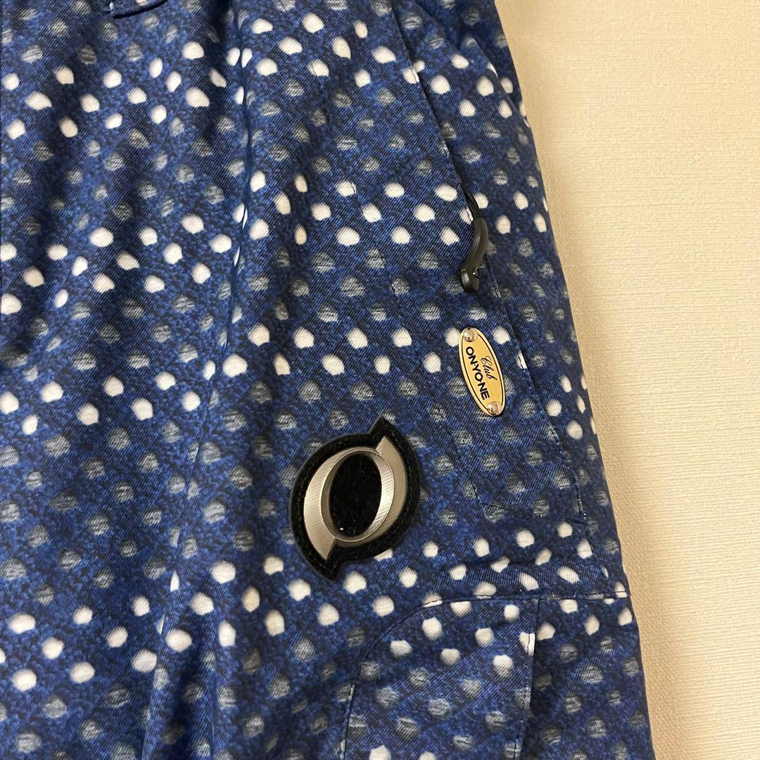 入手困難】on yo ne スキーウェア ユニセックス 青・黄・白 幾何学模様