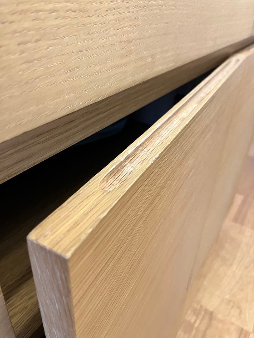 ゲーム卒、骨董品捨てる様専用 無印良品 オーク材 キャビネット ゲーム