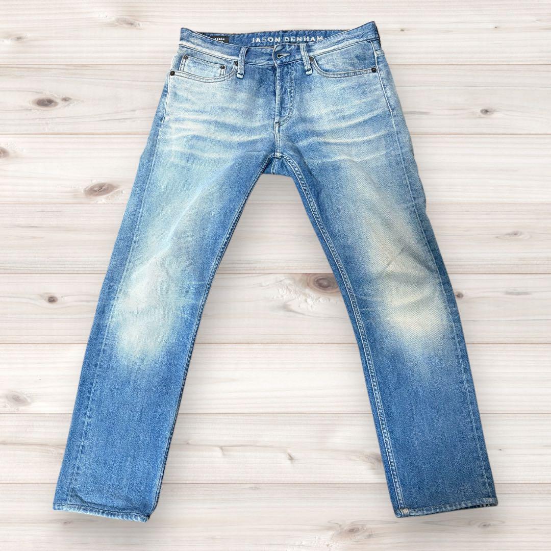 「美品」DENHAM RAZOR スリムフィット W31 L32 デニム DENHAM [デンハム] スリムフィットジーンズ RAZOR [RAZOR-FMMI-CS