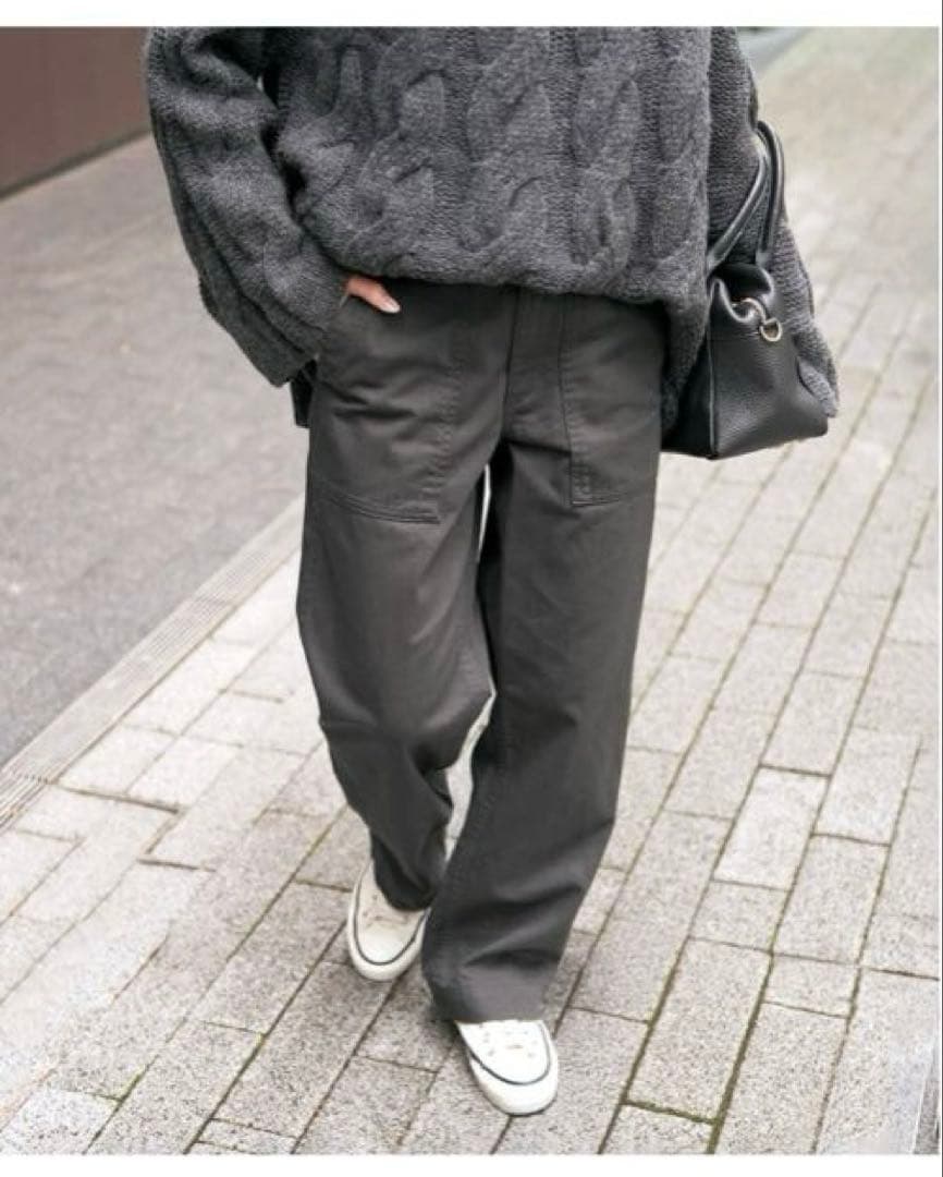 Spick&Span スピックアンドスパン ルーズベイカーパンツ グレー 40 WEB限定 / 追加3》ルーズベイカーパンツ（カーゴパンツ）｜Spick and
