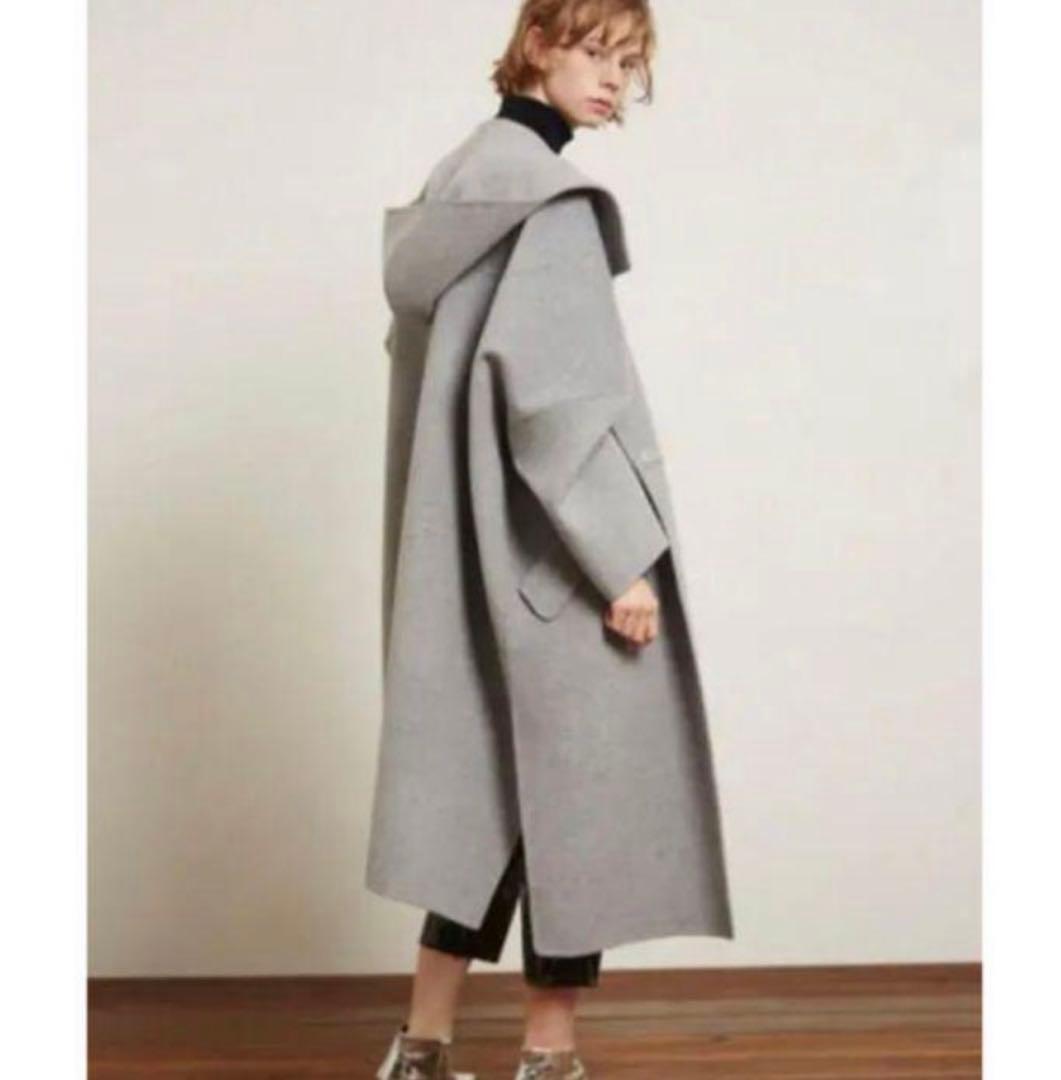 LE CIEL BLEU Hooded Over Coat - メルカリ