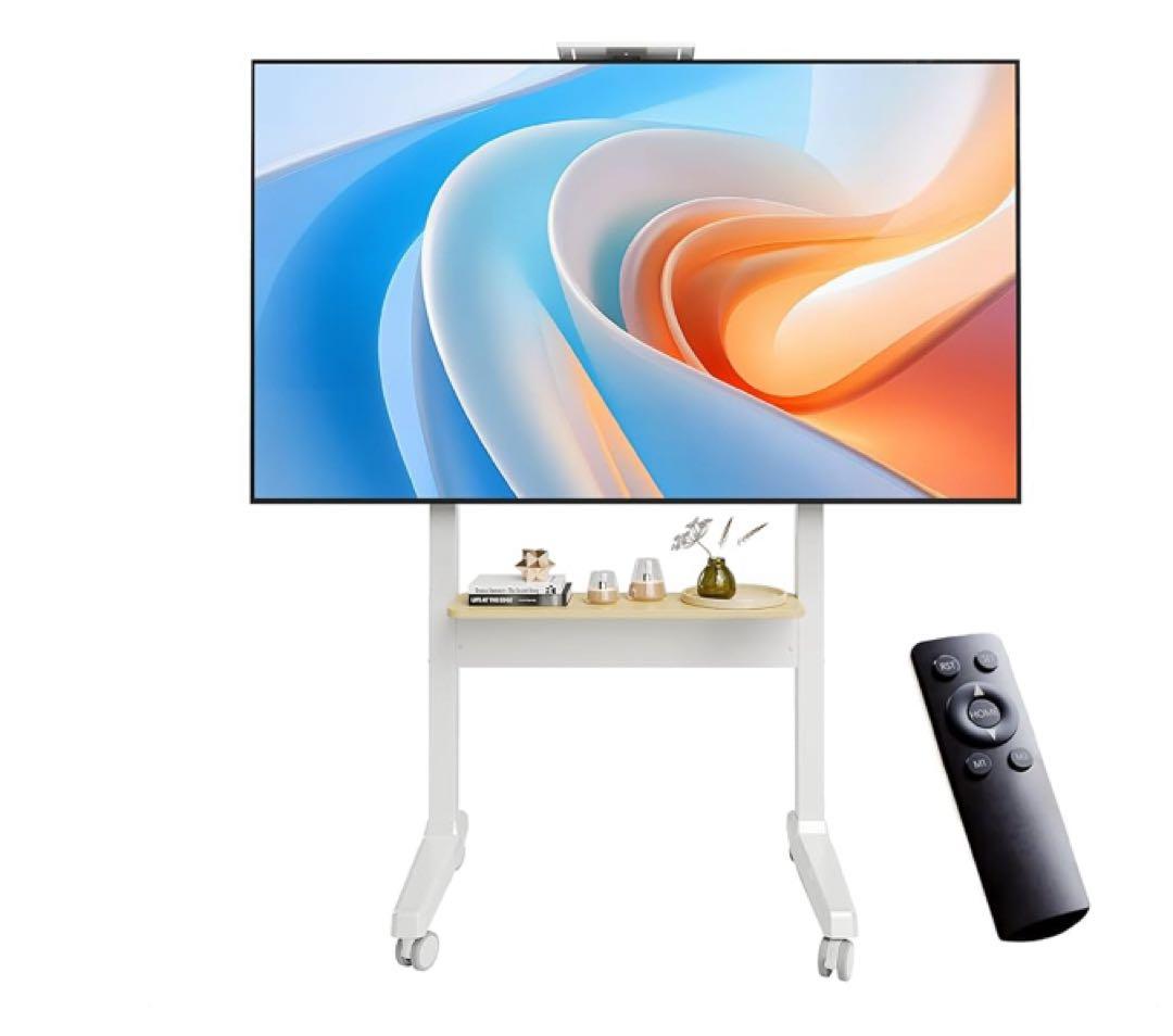 テレビスタンド 電動昇降 キャスター付き ハイタイプ テレビ台 37-86インチ SANWA SUPPLY（サンワサプライ） テレビスタンド 電動昇降 高さ調整