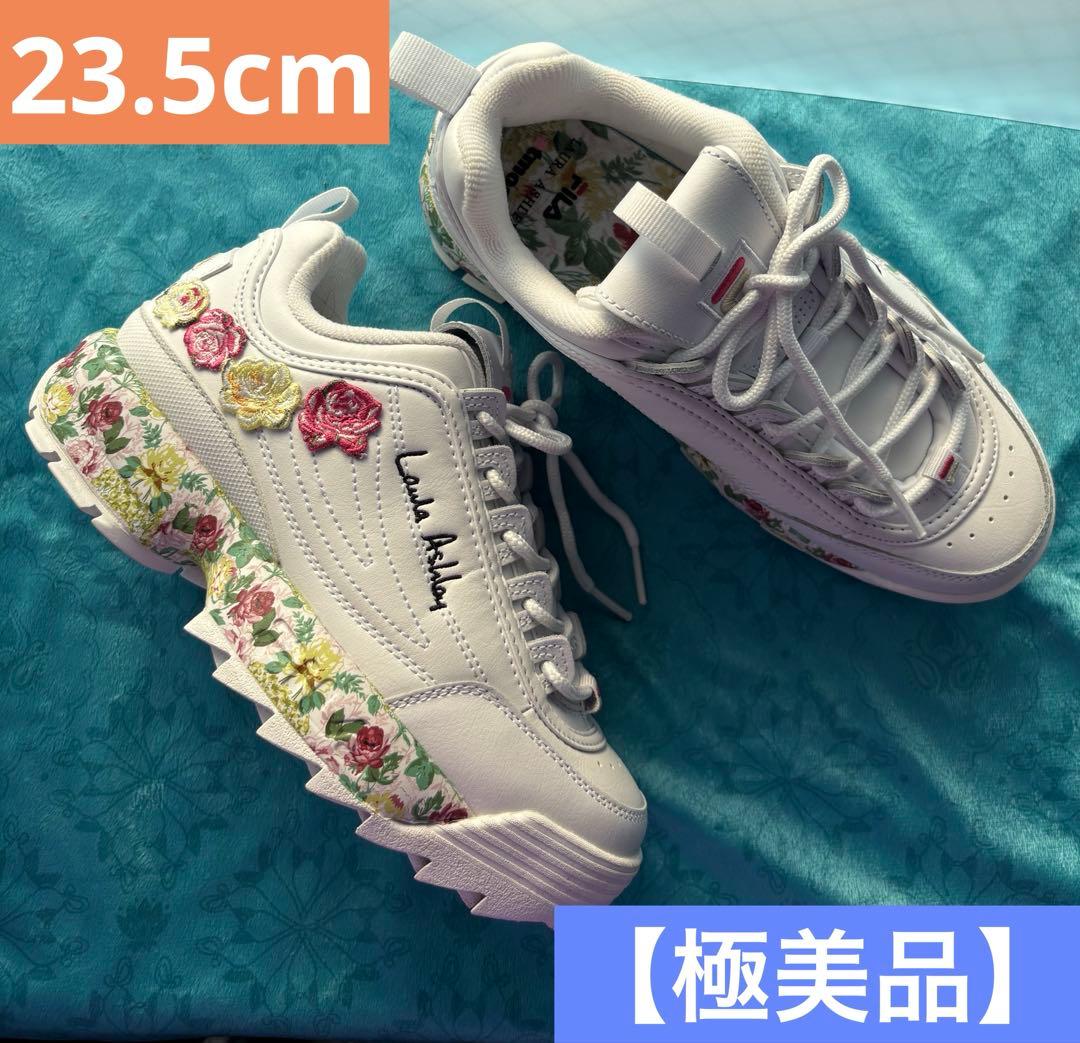 【極美品】スニーカー LauraAshleyx atmospink 23.5cm