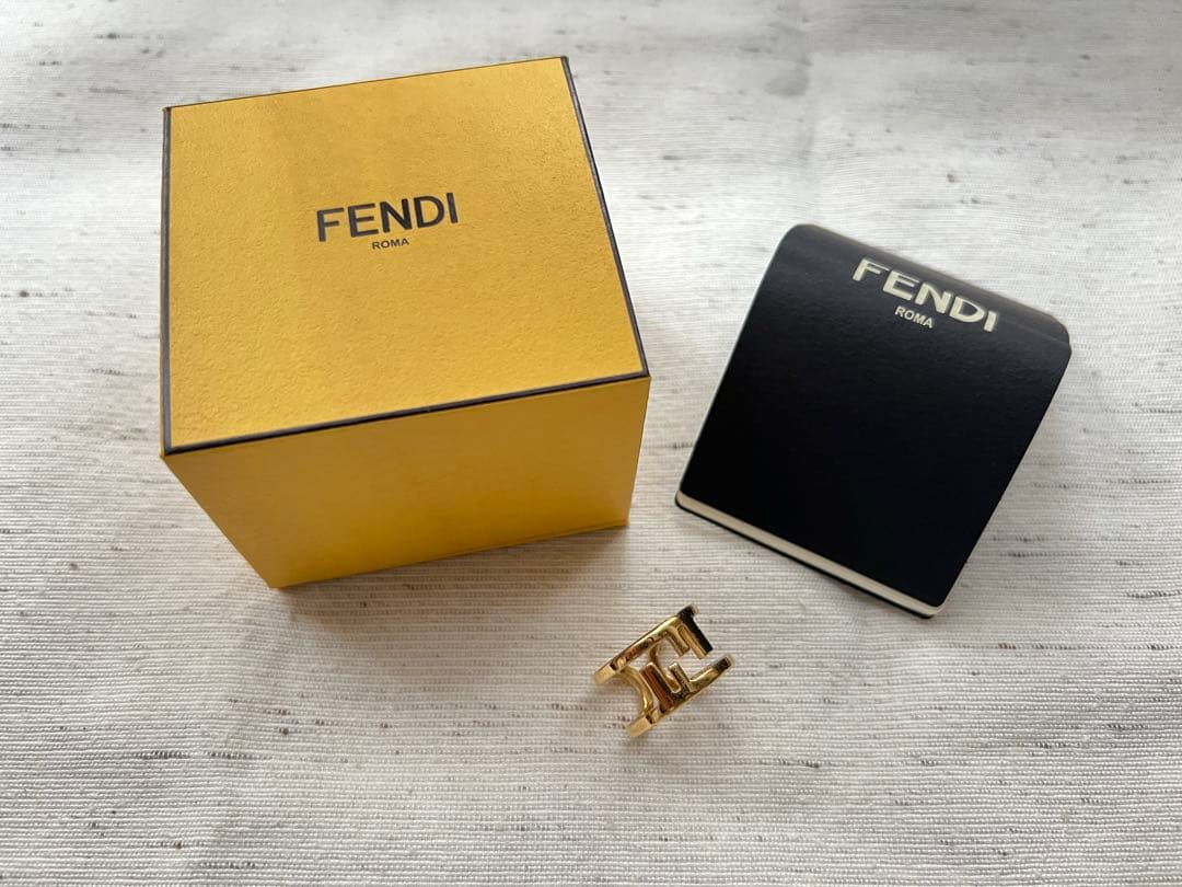 FENDI FFリング　ゴールド　L FFリング ゴールド仕上げ ゴールド | Fendi