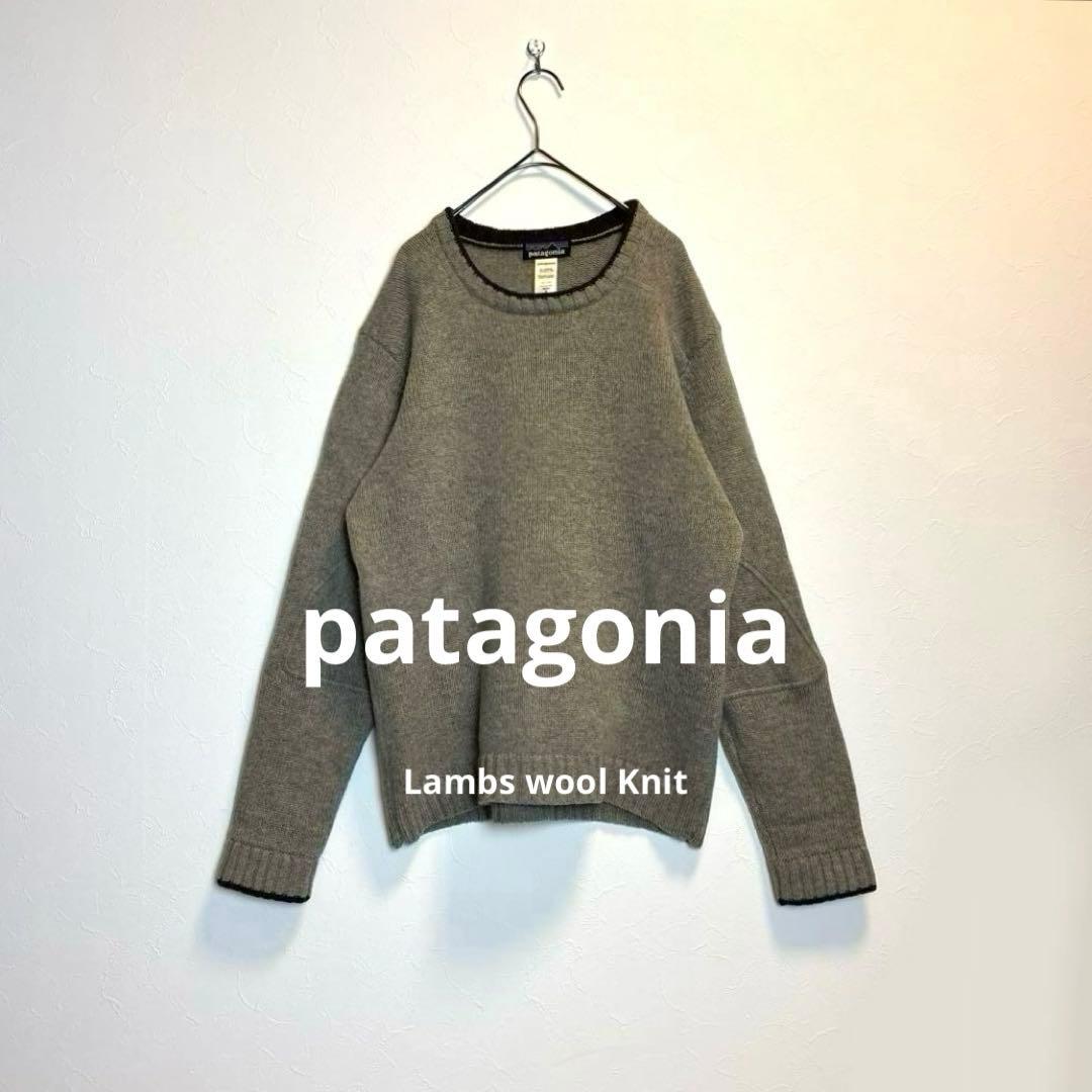『希少』ラムウール100% ニット　patagonia 楽天市場】90's オールド □ 92年製 パタゴニア クルーネック ウール