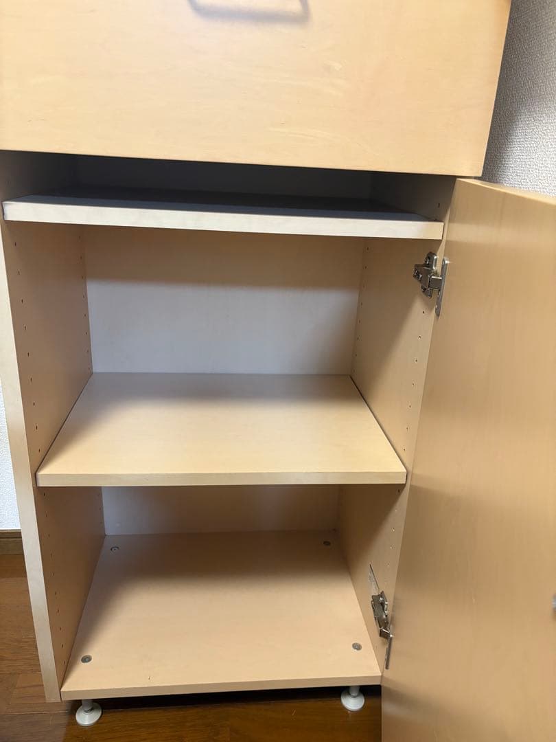 希少無印良品 廃盤 メープル材 食器棚 カップボード