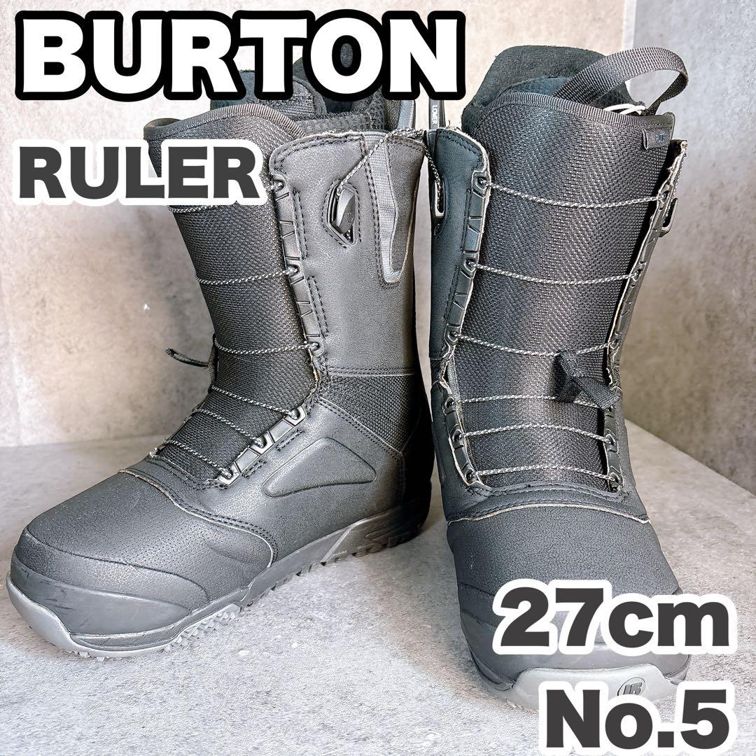 BURTONバートン　RULER 27センチ　クイックレース　スノーボードブーツ BURTON (バートン) スノーボードブーツ メンズ SIZE 27cm グレー RULER