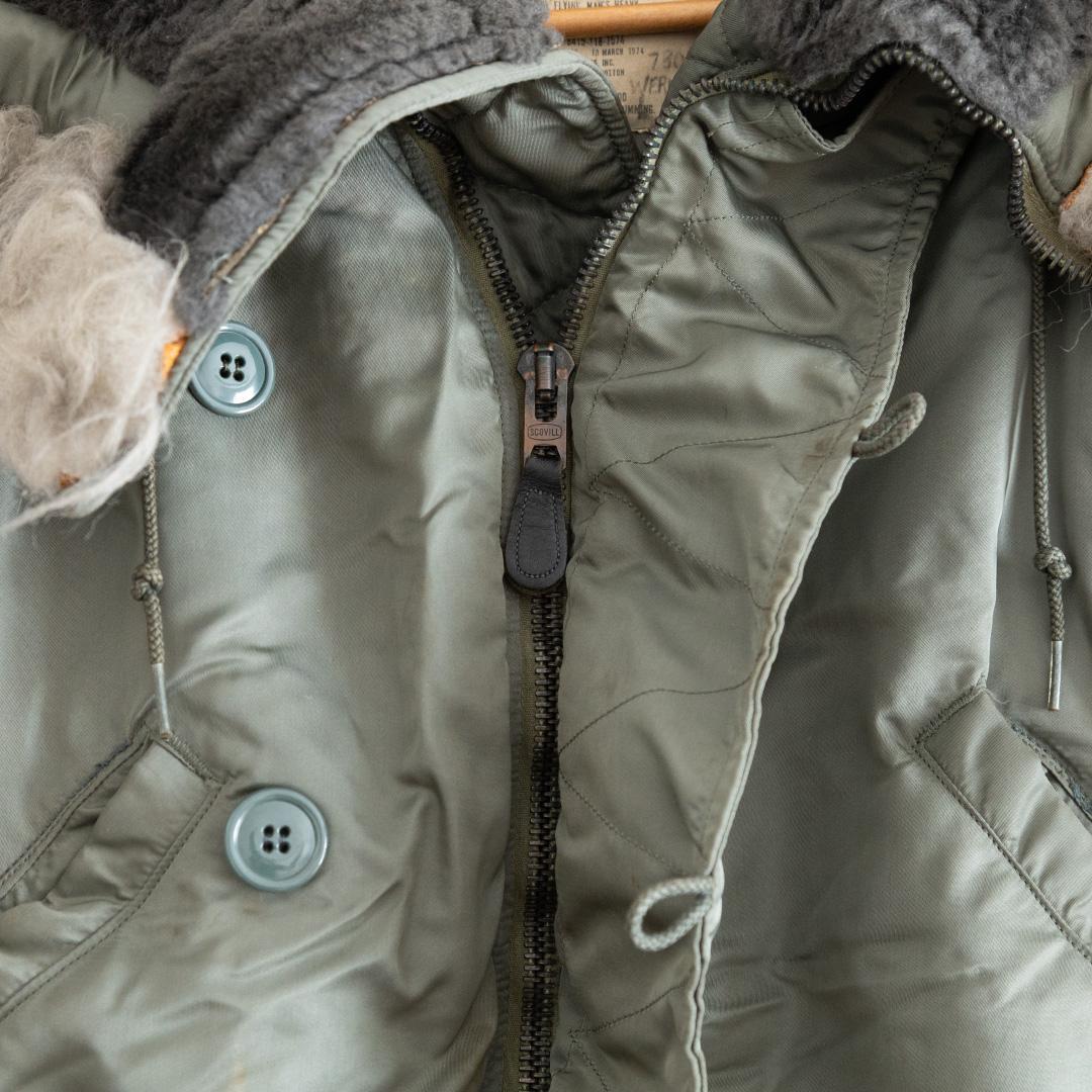 実物】70sヴィンテージN-2Bフライトジャケット MIL-SPEC