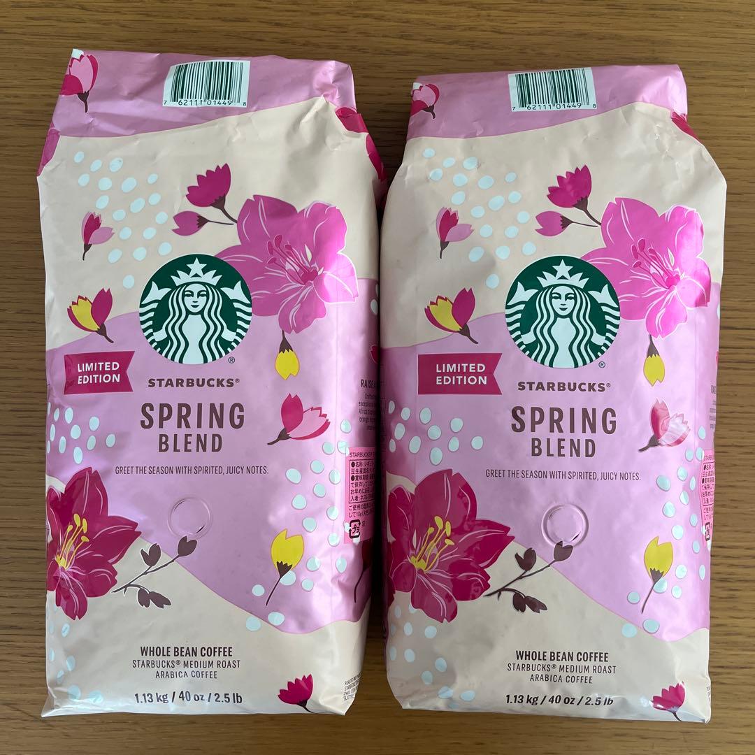 スターバックスSPRING BLENDコーヒー豆1.13gx4袋セットコストコ dscf5554set.jpg