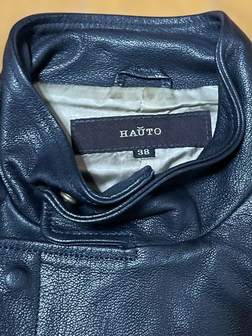 12/19お値下《美品》ハウト　シングルレザーライダース（ノーカラー）