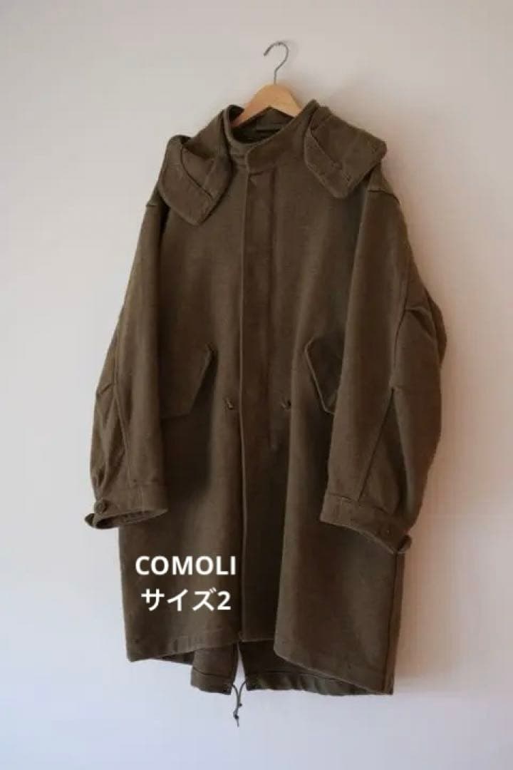 COMOLI 19AW W／C／P フーデッドコート サイズ2 - メルカリ