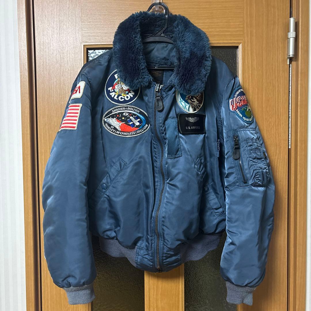 50s復刻USA製 ALPHA B-15C ネイビー フライトジャケット Yahoo!オークション - 希少 USA製 90s ALPHA B-15C MOD 50s 復刻モデル