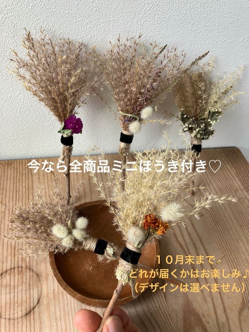 ミニほうきプレゼント⭐︎サンプルページ10月末までミニほうき