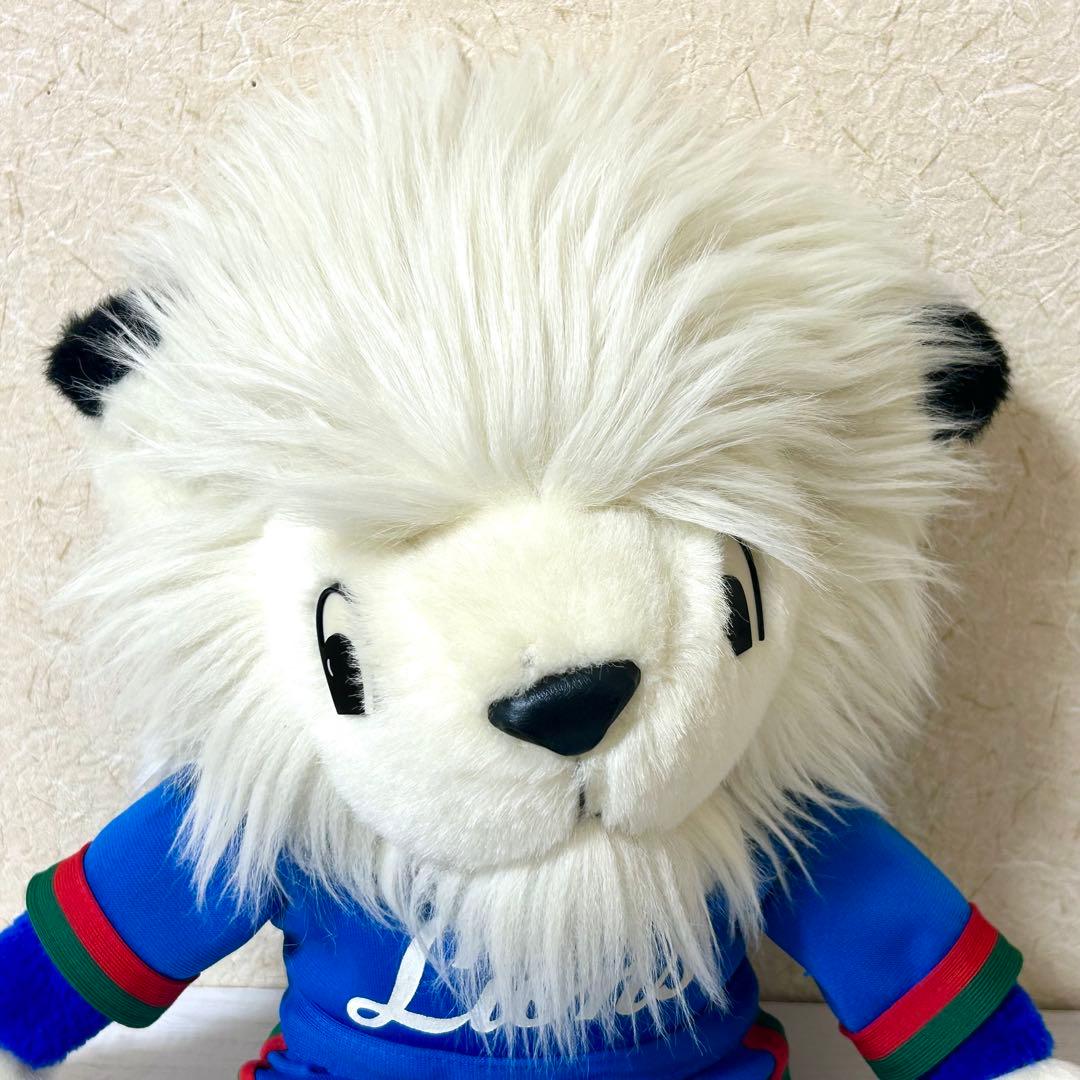 西武ライオンズ 50cm 旧ユニホーム レオ 特大 ぬいぐるみ 三英製 初期