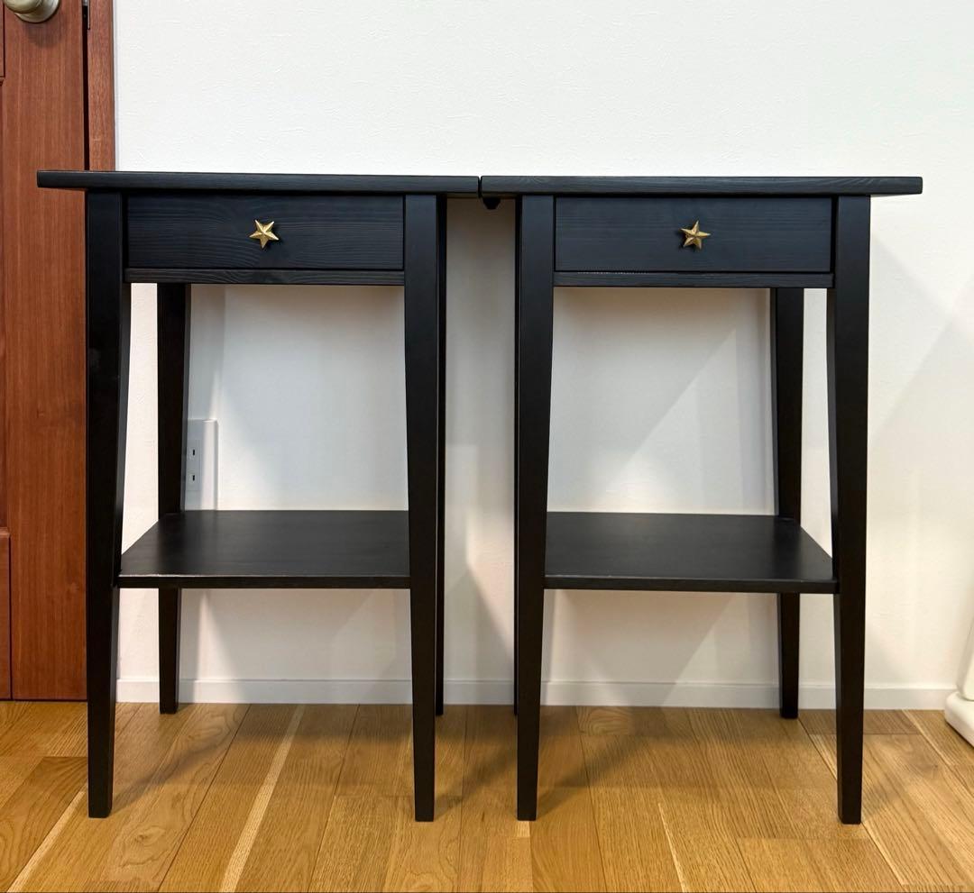 【廃盤予定】【組立済み】IKEA HEMNES ヘムネス サイドテーブル イケア（IKEA） 引出し付きサイドテーブル 46x35cm ベッドサイド