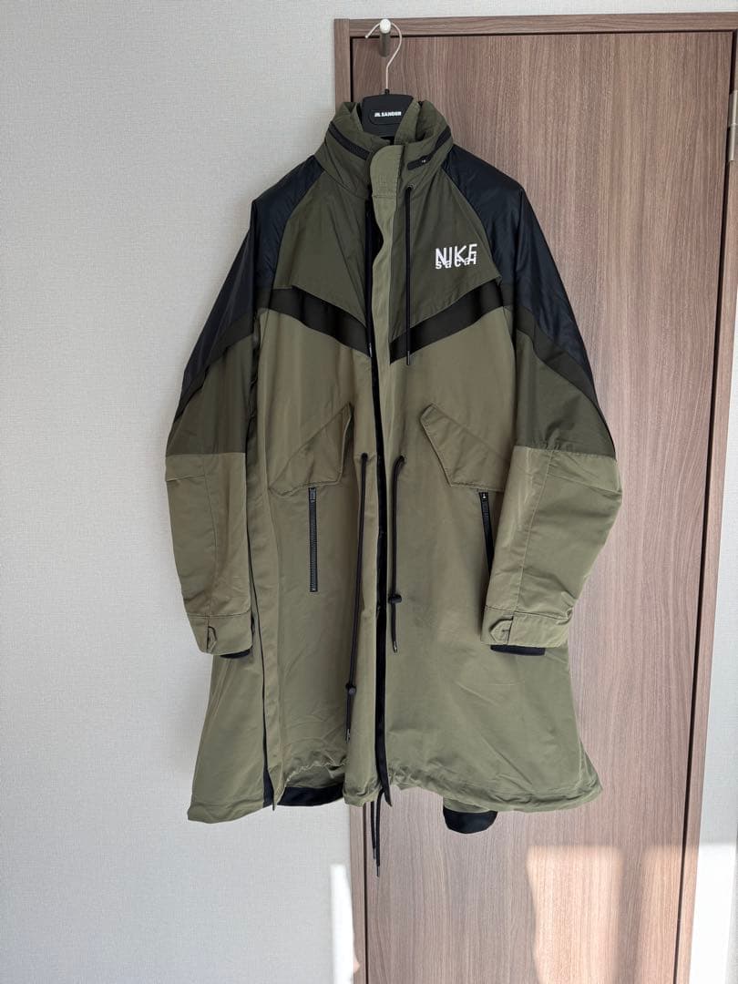 sacai Nike トレンチコート モッズコート レインコート Lサイズ sacai（サカイ） × NIKE / ナイキコラボ TRENCH JACKET トレンチ