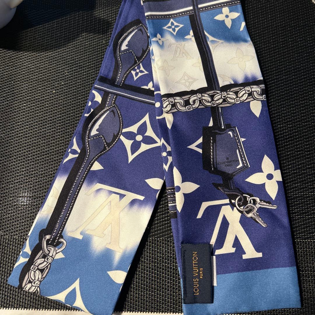 LOUIS VUITTON スカーフ ブルー 楽天市場】【10%OFF】 ルイヴィトン スカーフ LV × YK バンドー