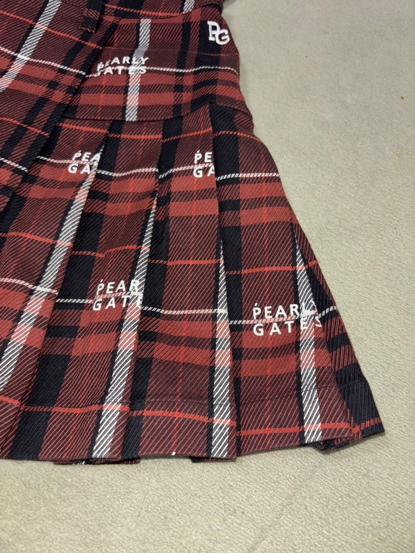 美品）パーリーゲイツ 、グレンチェック柄シリーズ、セットアップ