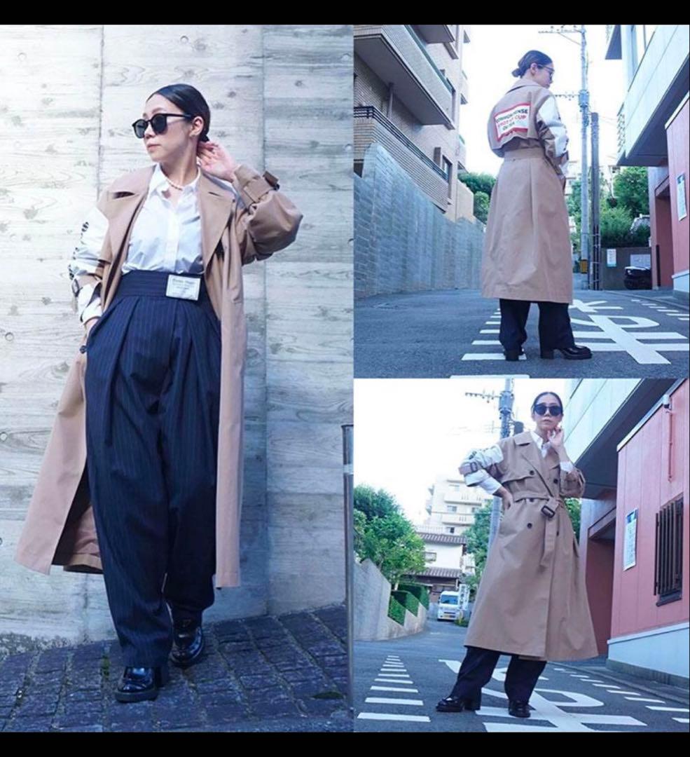 三連休値下げ Thomas magpieトーマスマグパイ ロゴ トレンチコート