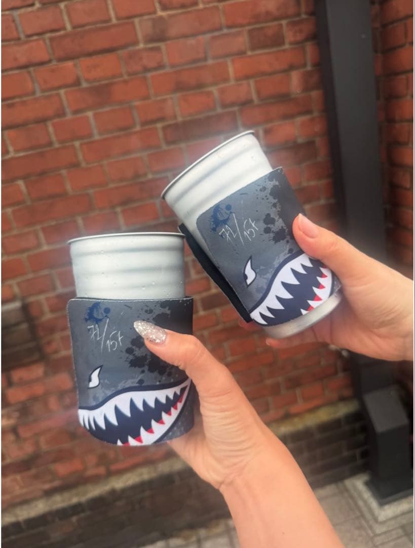 セット販売　H&Oサメ　パイントグラス　2個　サメクージー１つ セット販売 H&Oサメ パイントグラス 2個 サメクージー1つ